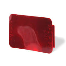 4-5/16 Inch x 1-11/16 Inch Spitfire Wide Angle Rectangular Stick On Reflector Red