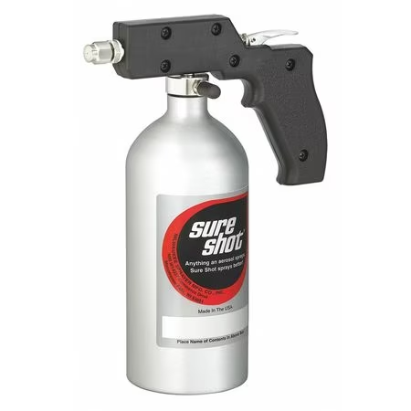 Sure Shot 24 oz. Anodized Aluminum Pressure Sprayer- Silver Finish- Model M