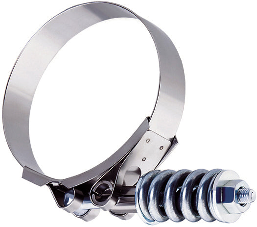 #86 SAE 3.25 Inch to 3.59 Inch Dia Carbon Steel Stainless Steel Heavy Duty T-Bolt Spring Loaded Clamp