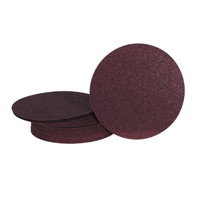 6 Inch Red Zirconia Aluminum Resin Paper Stick-On P36 Grit Box of 50