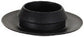 1/2 Inch x 7/8 Inch Black Polyethylene Flush Hole Plug