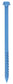 3/16 Inch X3-1/4 Inch Slotted Hex Head Concrete Screw Anchor Blue Ceramic Coated Carbon Steel