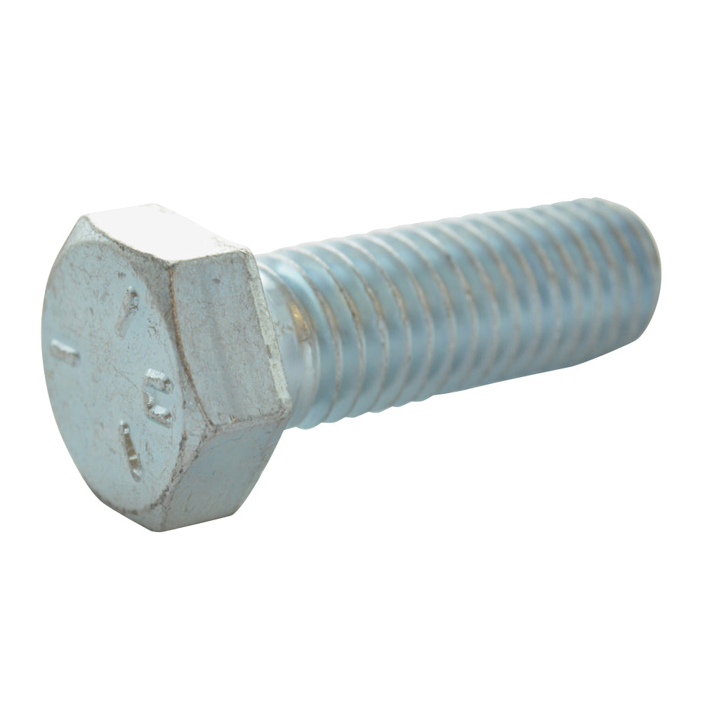 7/16-14 x 5 Inch Coarse Grade 5 Zinc Plated Steel Hex Head Cap Screw Usa