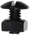 LP 1/4-20X1/2 TRUSS MS+NUT BLK