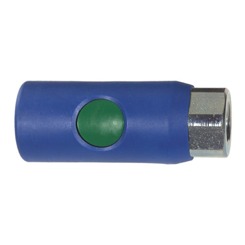 1/4 Inch Basic Size High Flow Profile Push Button Air Coupler 1/4 Inch Female Npt