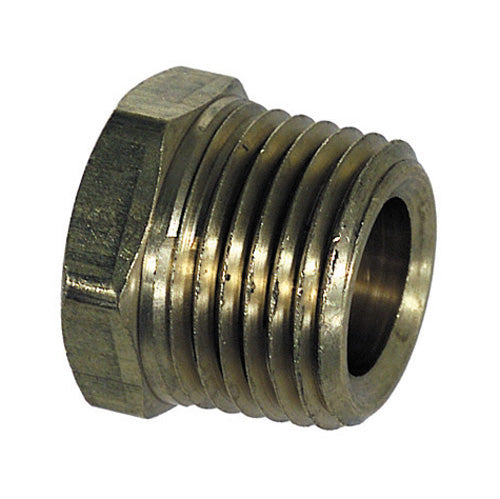 1/2 Inch x 3/8 Inch Brass Pipe Hex Bushing