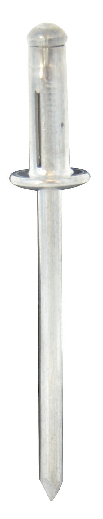 0.040 - 0.188 Inch Grip 5/32 Inch Dia x 0.605 Inch Bright Polished Aluminum Dome Head Trifix ™ Tri-Folding Blind Rivet