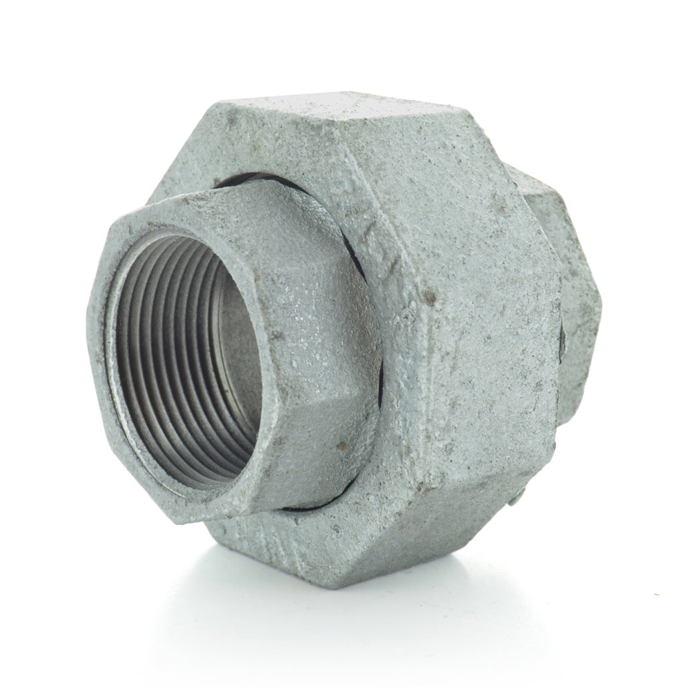 3/8" Schedule 40  Female NPT Galvanized Welded Malleable Iron Union USA