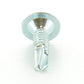 #10-24 x 1-1/4 Inch Zinc Plated Carbon Steel #3 Point Wafer Head Self-Drilling Tek Screw