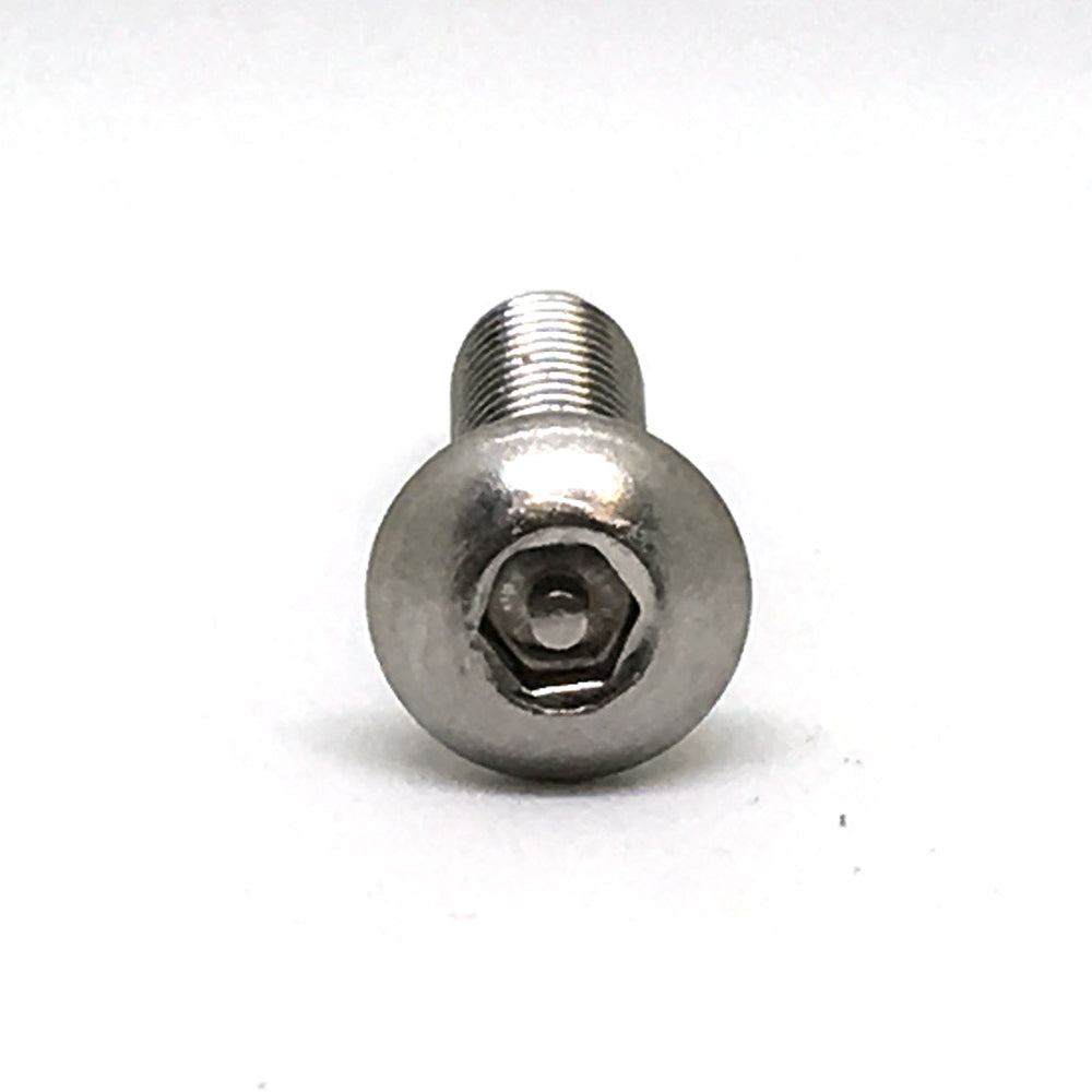 #10-32 x 1/2 Inch Stainless Steel Hex Pin Button Head Tamper Resistant Machine Screw