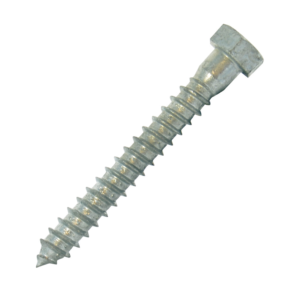5/8-5 x 2 Inch Hot Dip Galvanized A307 Grade A Hex Head Lag Screw