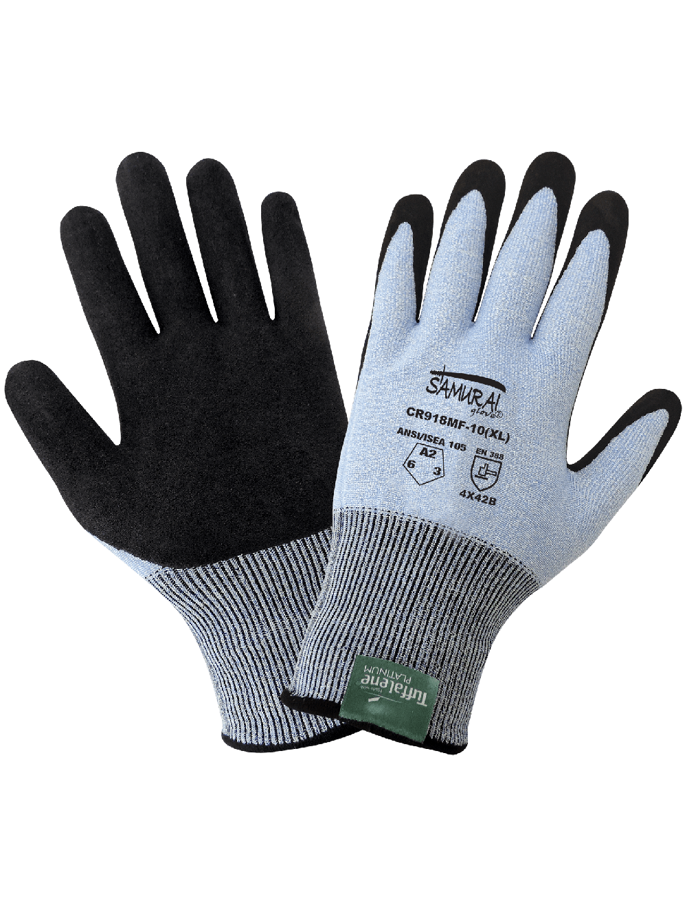 Samurai Glove Lightweight Cut Resistant Gloves Made With Tuffalene Platinum XX-Large