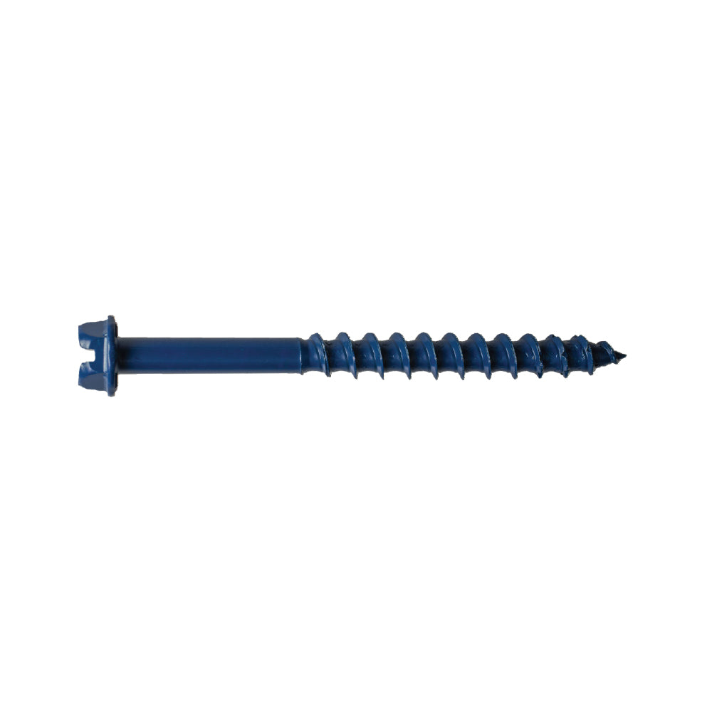 1/4 Inch x 3-3/4 Inch Titen Turbo™ Concrete and Masonry Screw Anchor Hex Phillips Head - Pack of 100