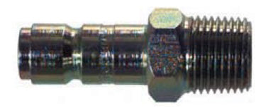 1/2 Inch Basic Size Industrial Interchange Plug Male 3/8 Inch Npt