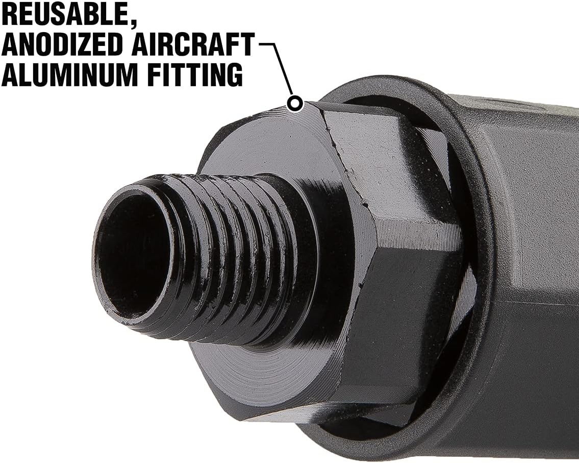 1/4" Barb, 1/4" MNPT Flexzilla® Pro Reusable Air Hose Fitting with Ball Swivel