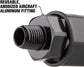 1/4" Barb, 1/4" MNPT Flexzilla® Pro Reusable Air Hose Fitting with Ball Swivel