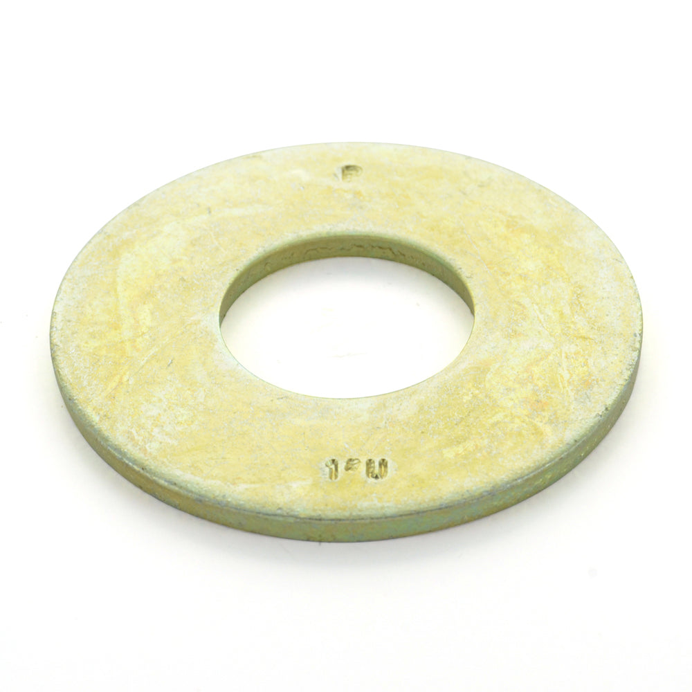 1 Inch Yellow Zinc Steel USS Standard Thru-Hardened Flat Import Washer