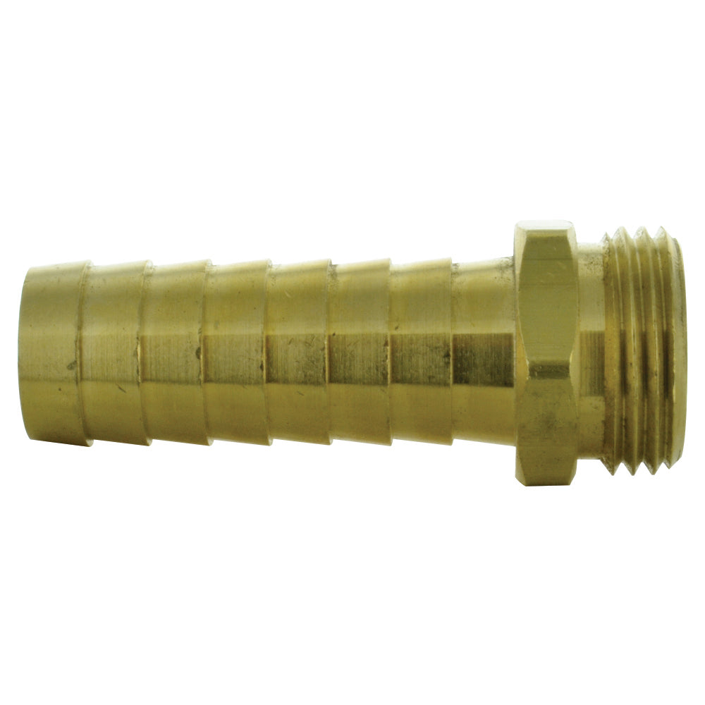 1/2 Inch Male Brass Garden Hose Thread To Long Shank Barb