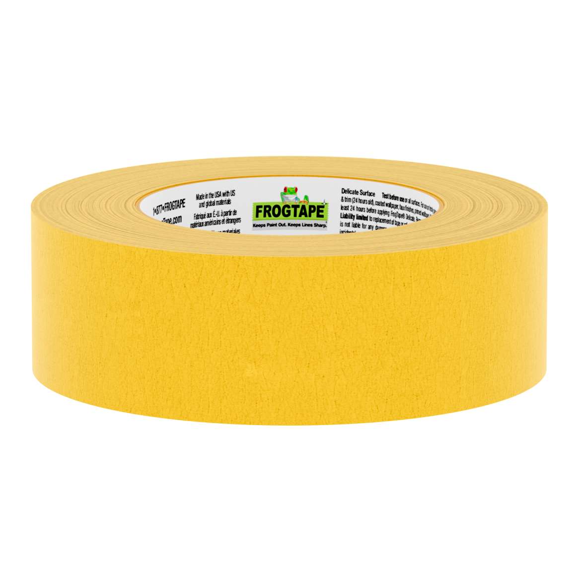 FrogTape 3/4" x 60 yards Painter's Masking Tape - Yellow
