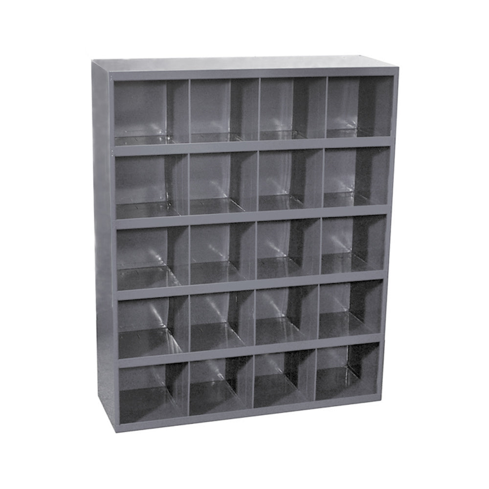 Gray Storage Bin - 20 Large Compartments