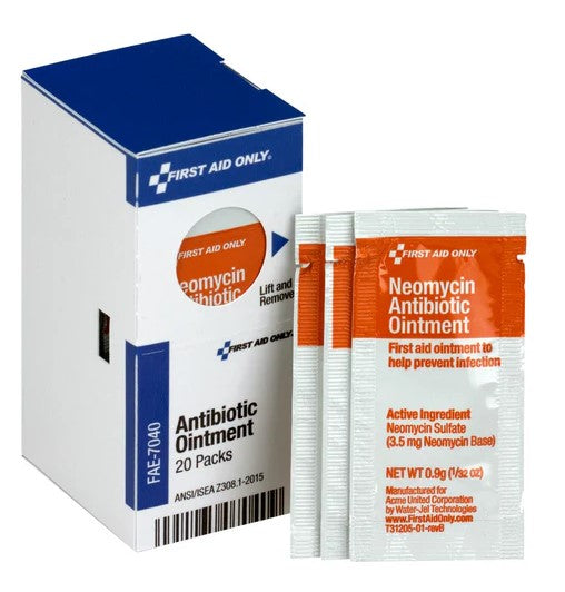 0.9 gram pack Antibiotic Ointment - 20 Per Box