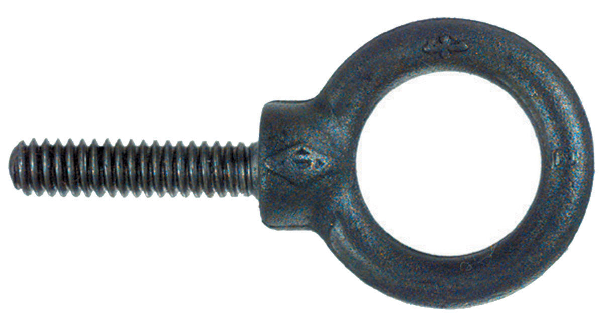 M12 x 1.75 Self-Colored Forged 1030 Carbon Steel Machinery Eye Bolt With Shoulder