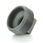 3" Schedule 40 Male NPT Black Malleable Iron Square Head Pipe Plug