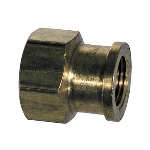 3/8 Inch x 1/4 Inch Brass Pipe Reducing Coupling