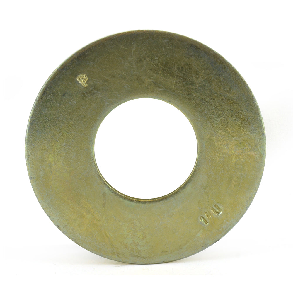 5/16 Inch Yellow Zinc Steel USS Standard Thru-Hardened Flat Import Washer
