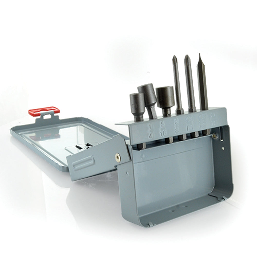 1/4 Inch Shank Serviceman'S Kit - Includes Msh 1/4 Msh 5/16 Msh 3/8 #1 Phil 43P1 #2 Phil 43P2 #8 Slot 26-7S Metal Storage Case