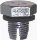 1/2-20 x 3/4 Inch Yellow Bright Zinc Plated Steel Oil Drain Plug