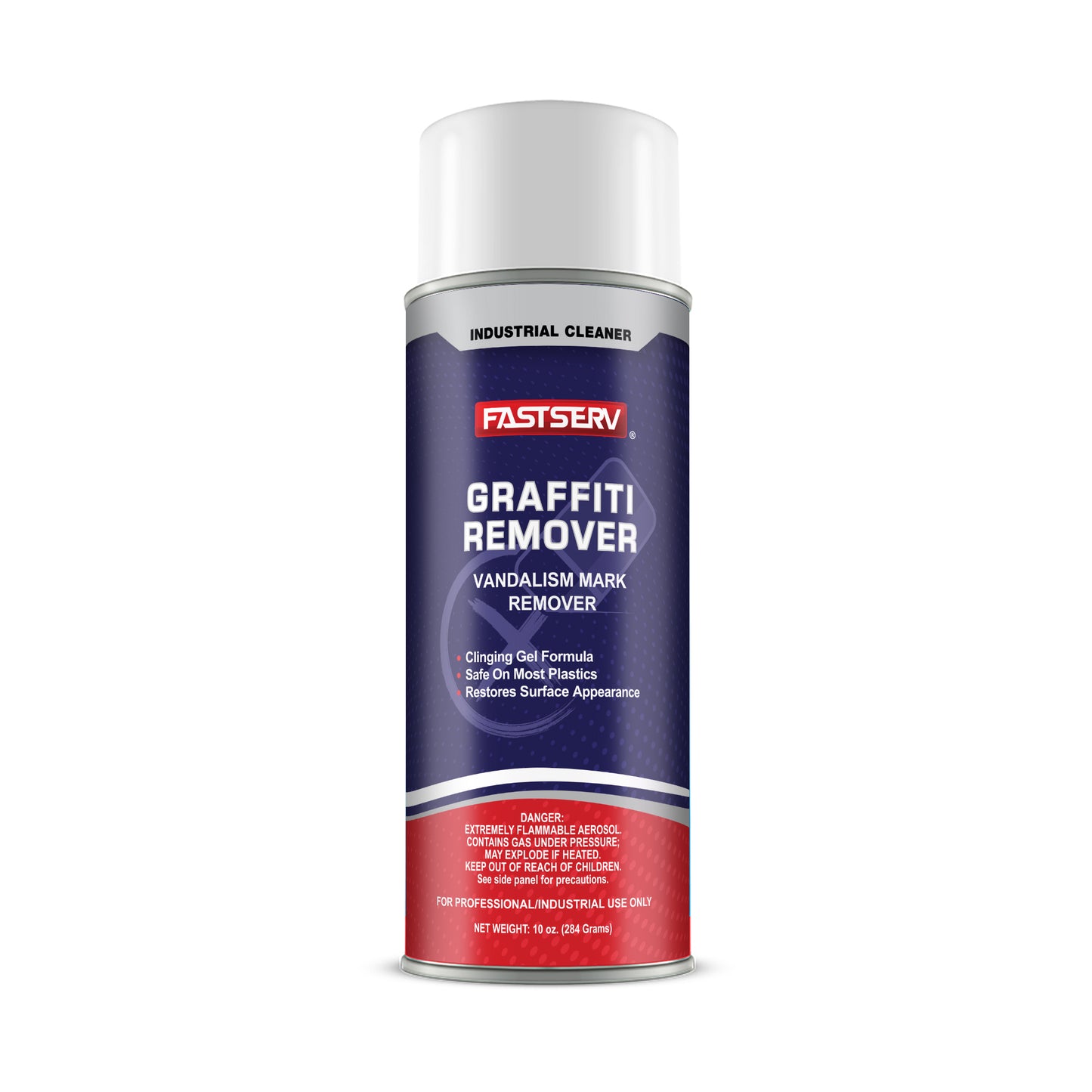 FastServ  Graffiti Remover Vandalism Mark Remover - 10 Oz Net Wt. - Aerosol