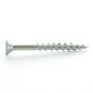 #8 x 3 Inch Zinc Plated Steel Type 17 Point Square/Phillips Flat Head With Nibs Wood Screw