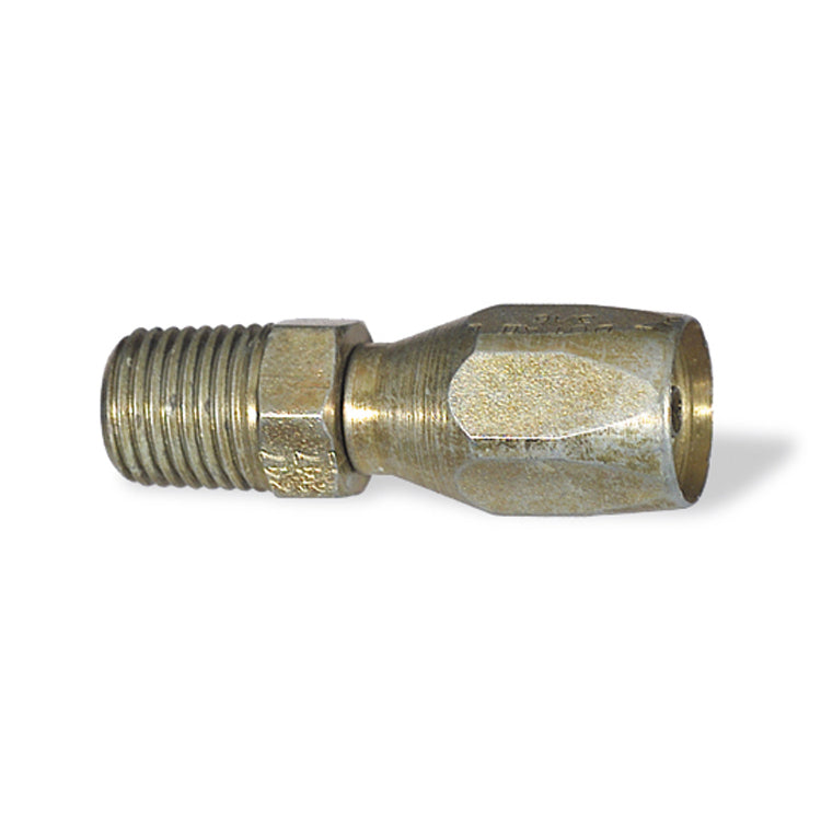 3/16 Inch x 1/8 Inch Male Pipe Rigid (Nptf) Yellow Zinc 247 N Series Weatherhead Field Attachable Coupling