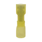 12-10 Gauge Female Push On Connector 1/4" Tab Fully Insulated Heat Shrink Nylon Yellow