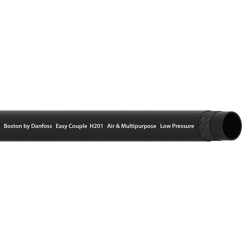 1/2 Inch Id x 3/4 Inch Od Black Neoprene Easy Couple Air and Multi-Purpose Hose - Sold Per Foot