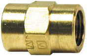 1/8 Inch x 3/4 Inch Lead Free Brass Pipe Coupling