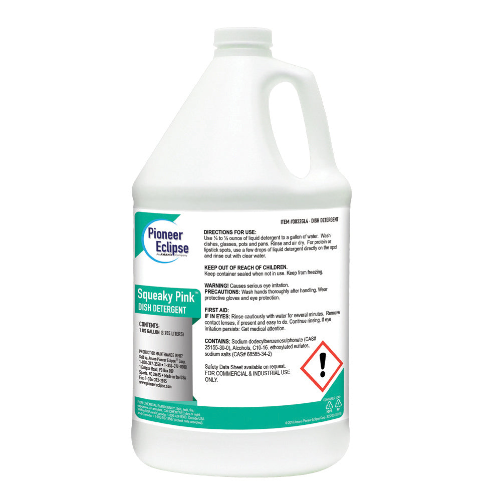 Squeeky Pink Dish Detergent 1 Gal Bottle - Clearance