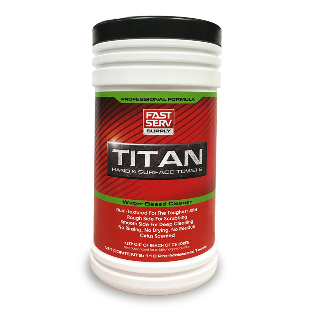 FastServ Titan Hand & Surface Dual-Textured Towels -110 Count Tub