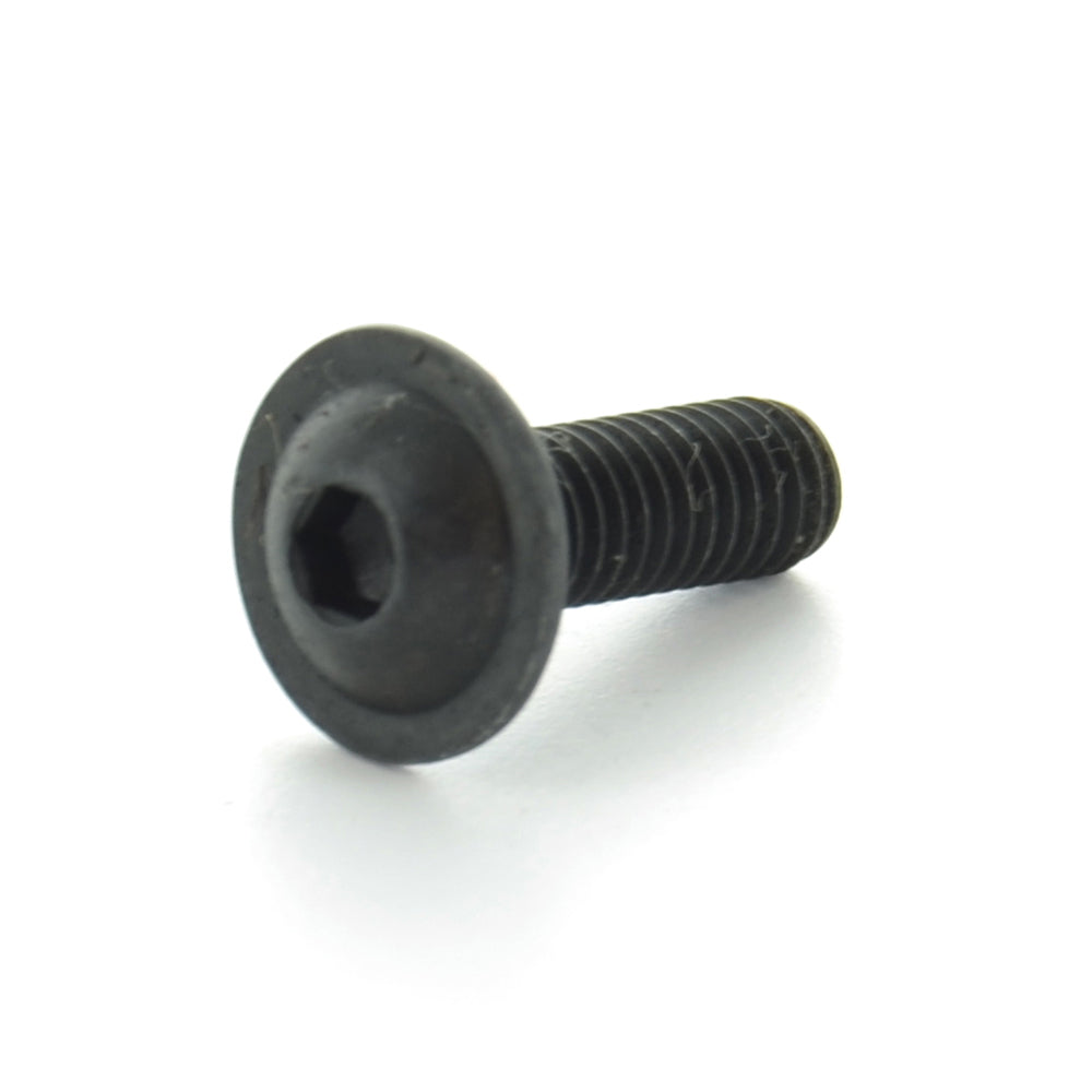 M5 x 0.8 x 12 mm Coarse Black Oxide Class 10.9 Iso 7380-2 Button Flange Head Socket Cap Screw