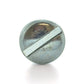 #6-32 x 3/4 Inch Coarse Zinc Plated Steel Slotted Drive Pan Head Machine Screw