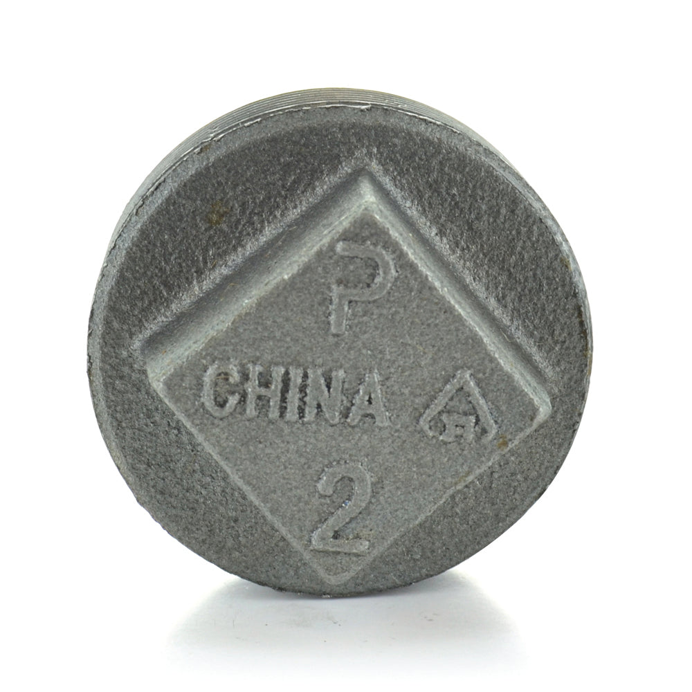 1-1/2" Schedule 40 Malleable Iron Square Head Pipe Plugs Black