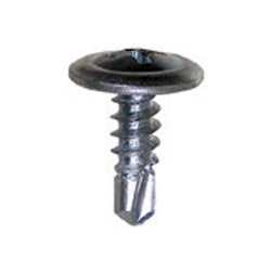 #8 x 1/2 Inch Bright Zinc Teks Phillips Oval Washer Head Screw