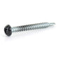 #8 x 1 Inch Painted Self-Drilling Pan Head Square Drive Screws - Black