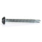 #8 x 3/4 Inch Painted Self-Drilling Pan Head Square Drive Screws - Black