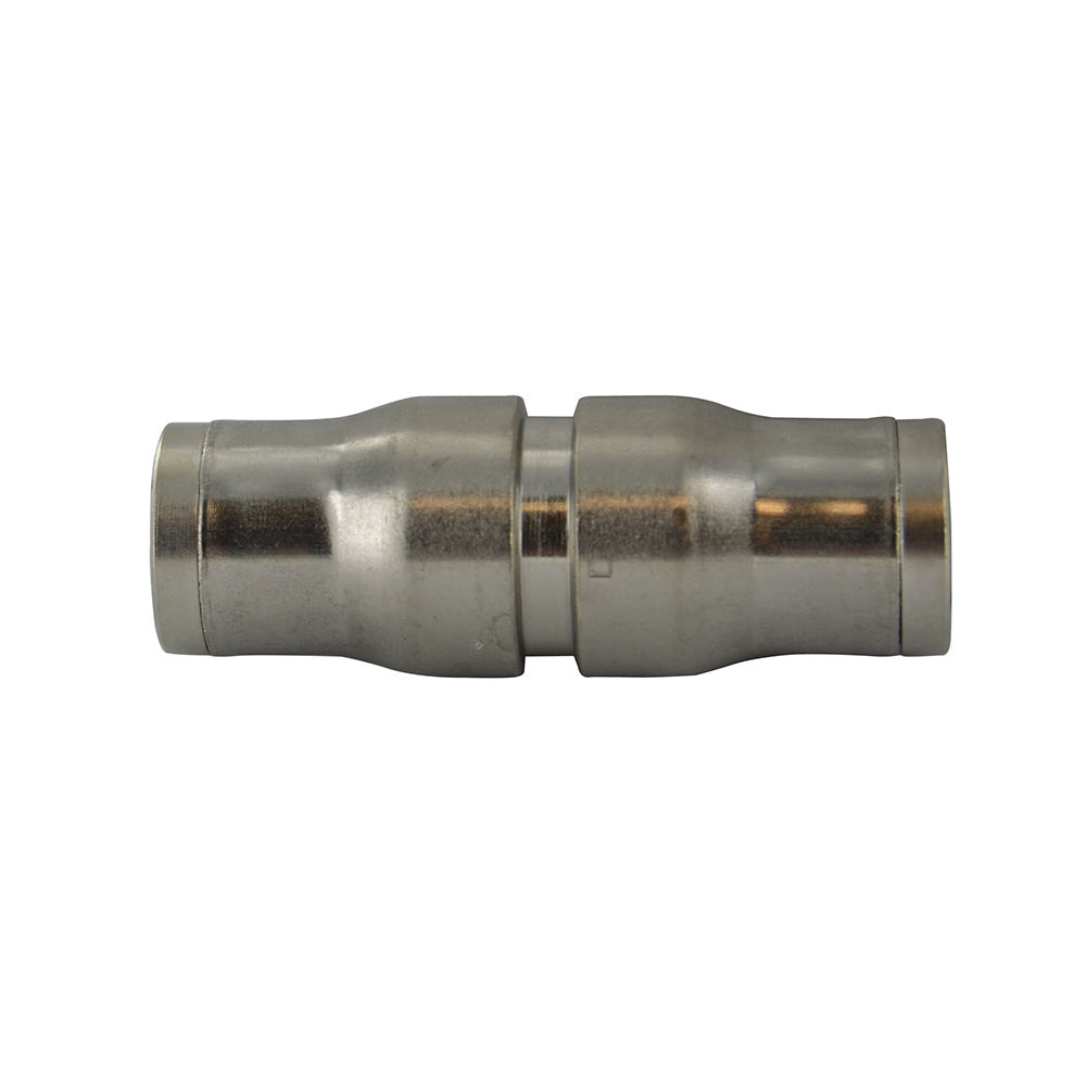 1/2 Inch Nickel Plated Brass Push-In Tube Union