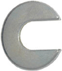 Door and Bumper C Shim 1/8" Thick 3/8" Slot Zinc Plated