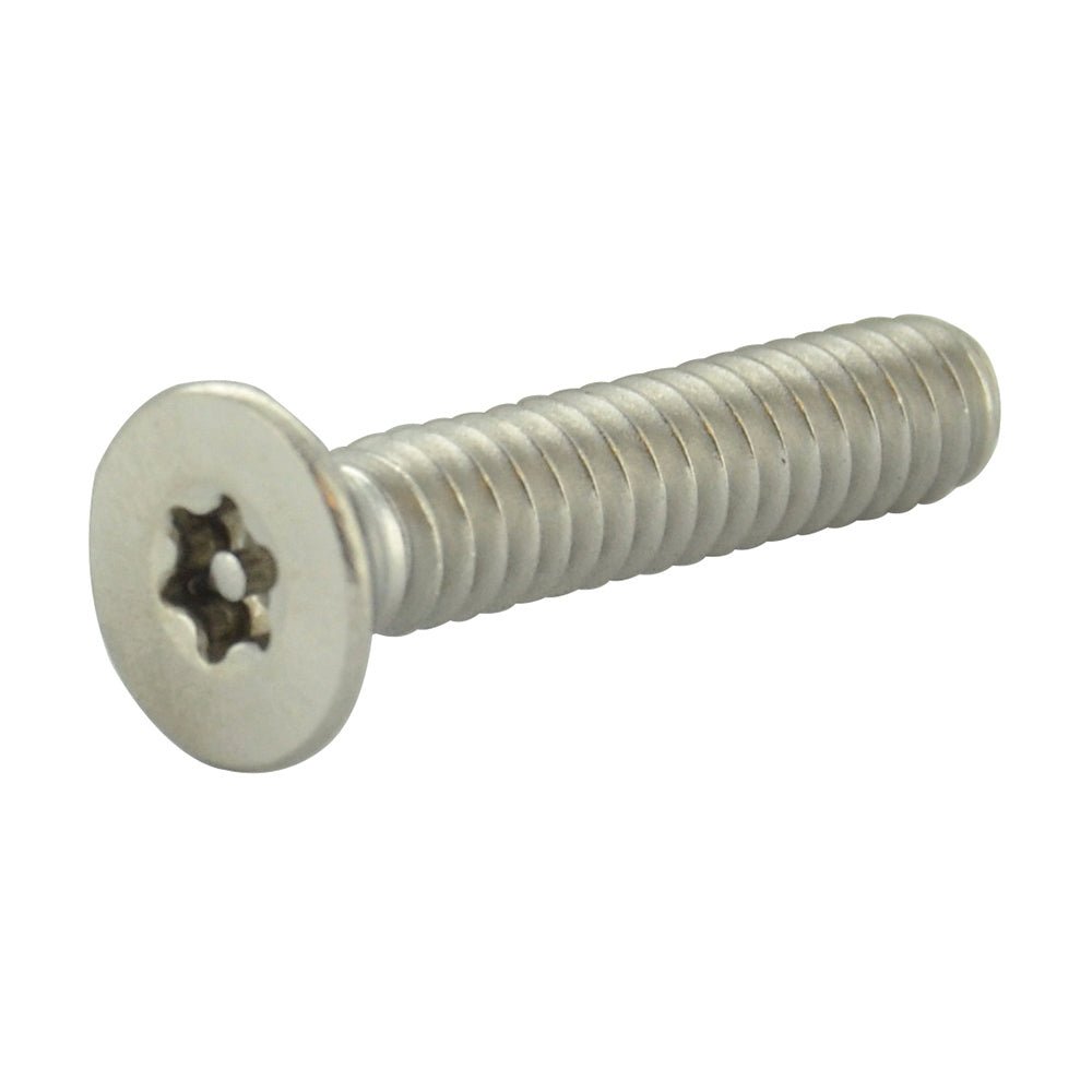 #8-32 x 3/4 Inch Stainless Steel Torx Pin Flat Head Resistant Machine Screw