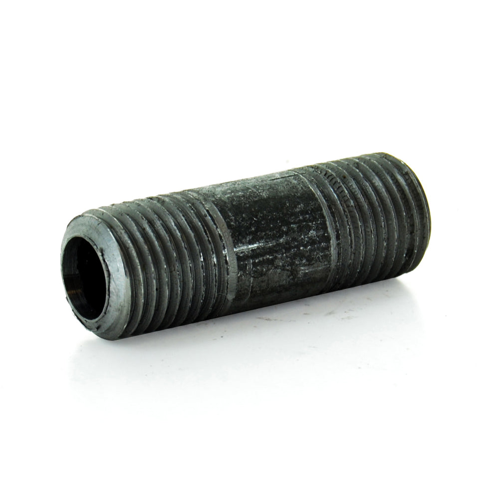 1/2"X2-1/2" Schedule 40 Male NPT Black Welded Carbon Steel Pipe Nipple USA