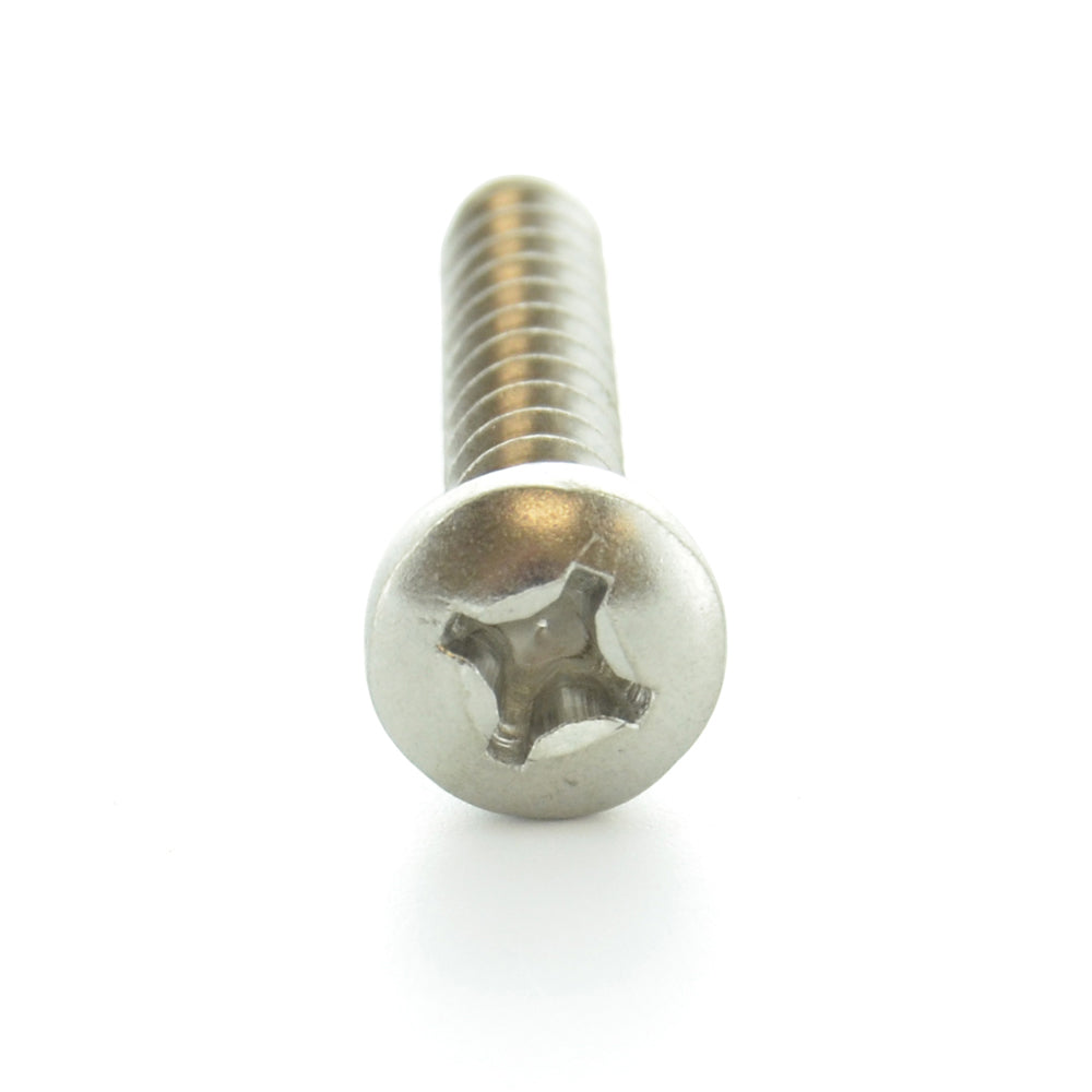 #10-12 x 3/8 Inch Plain 18-8 (A2) Stainless Steel Pan Head Type-A Self-Tapping Sheet Metal Screw
